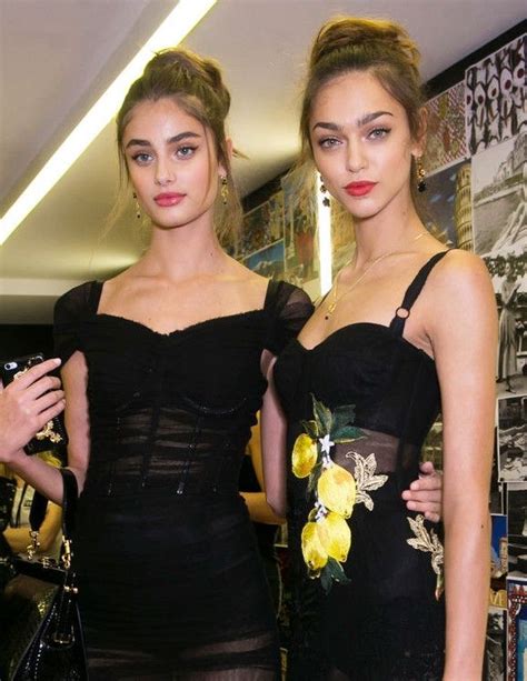 zhenya katava dolce gabbana|Zhenya Katava & Taylor Hill in Dolce & Gabbana spring/summer .